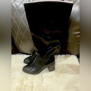Brand New 
Black Tall Boots with memory foam.
